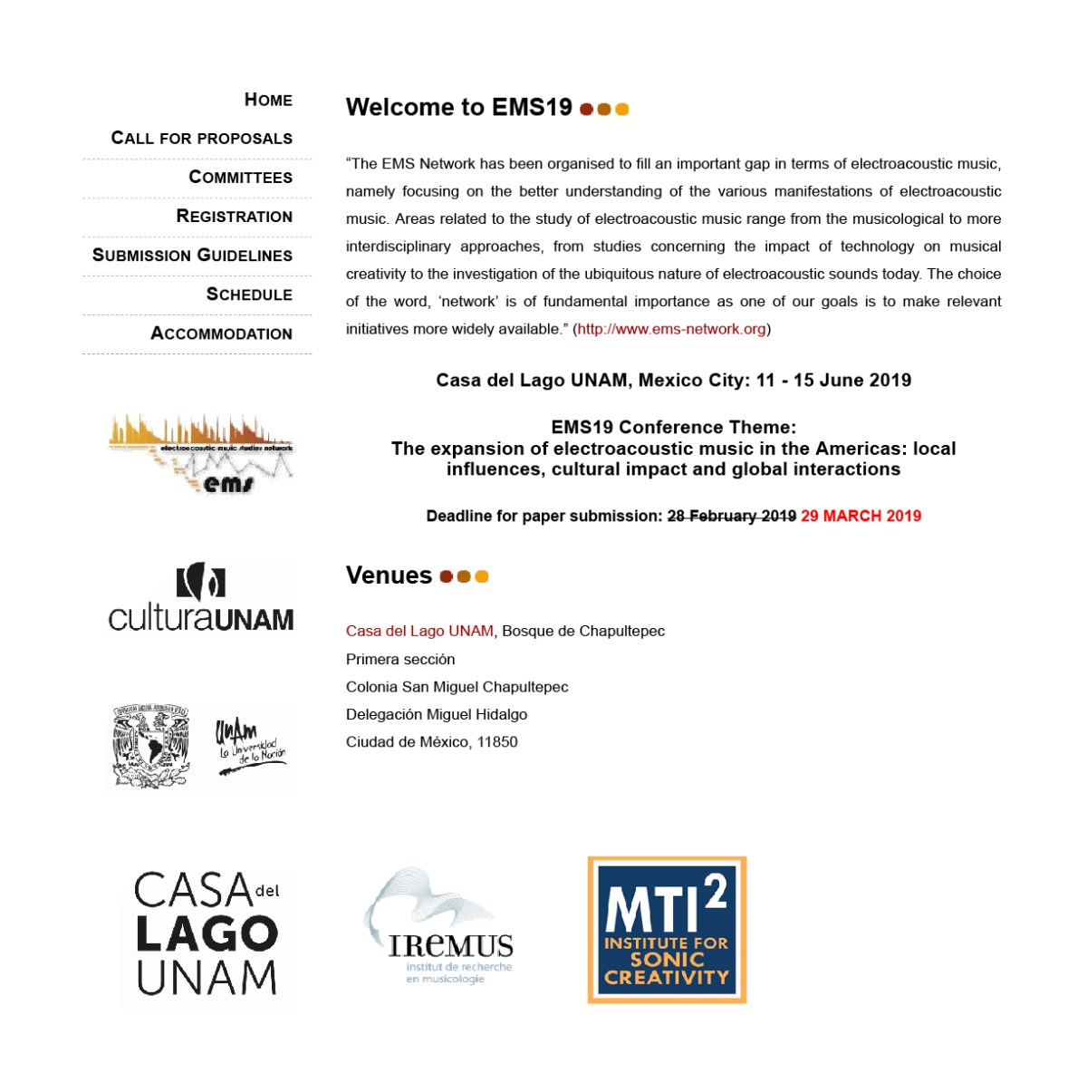 EMS 19 | Electroacustic Music Studies | The expansion of electroacustic music in the Americas : local influences, cultural impact and global&nbsp;interactions